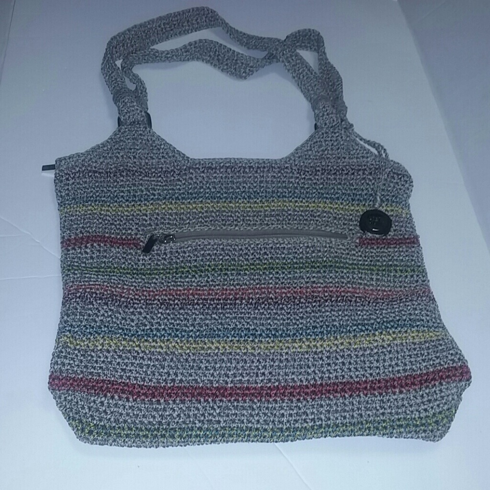 The sak purse with tan/multi color stripes